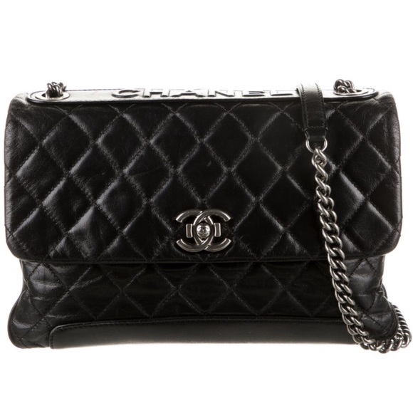 Chanel Karl Lagerfield Perfect Edge II Black Quilted Flap Bag - Picture 3 of 13